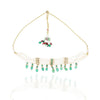 GOLD PLATED PURNA KUNDAN CHOKER NECKLACE SET