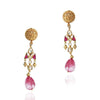 GOLD PLATED PURNA RED KUNDAN PEACOCK NECKLACE SET