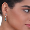 Silver Plated Celestial Pearl Turquoise  Necklace set