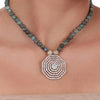 Gold Plated Celestial Zircon Necklace Set