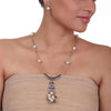 Silver Plated Celestial Smokey Citrine Necklace Set