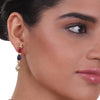 Gold Plated Celestial Ruby & Blue Onyx Choker Set
