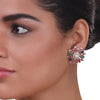 Rose Gold Plated Celestial Navrattan Zircon Necklace Set