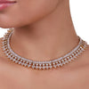Gold Plated Celestial Zircon Necklace Set