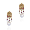 Gold Plated Deva Krishna Kundan Pearl Necklace Set