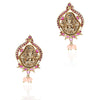 Gold Plated Deva Lakshmi Coral  Necklace Set