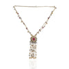 Gold & Silver Plated Mishran Kundan Tassel Necklace Set