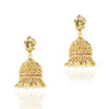 Gold Plated Deva Temple Jhumki Earrings