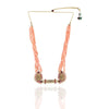Gold Plated Deva Lakshmi Coral  Necklace Set