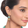 Gold  Plated Dor Turquoise Golden Necklace Set