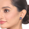 Silver & Gold Plated Samastham Iolite Victorian Necklace Set