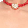 Gold Plated Samastham Coral Kundan Choker Set