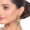 Gold Plated Samastham Kundan Pearl Necklace Set