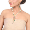 Gold Plated Samastham Kundan Pearl Necklace Set