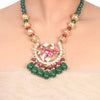 Gold Plated Samastham Kundan Necklace Set
