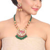 Gold Plated Samastham Kundan Necklace Set
