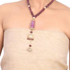 Gold Plated Samastham Ruby & Zircon  Necklace Set