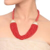 Gold Plated Samastham Coral Set