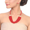 Gold Plated Samastham Coral Set