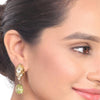 Gold Plated Samastham Green Kundan Necklace Set