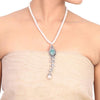 Silver Plated Samastham Victorian Pankh Necklace Set