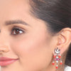 Silver Plated Samastham Kundan Coral Choker Set