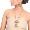 Silver & Gold Plated Samastham Tribal Jhumki Necklace Set