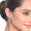 Silver & Gold Plated Samastham Ruby Black Victorian Necklace Set