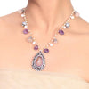 Silver & Gold Plated Samastham Amethyst Victorian Necklace Set