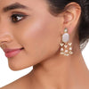 GOLD PLATED SHRUTIPAT PEARL KUNDAN EARRINGS
