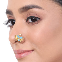 Gold Plated Kundan Nosepin