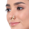 Eswari Gold Plated Zircon Nosepin