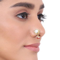 Gold Plated Kundan Nosepin