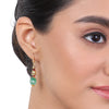 Gold Plated Tarana  Green Onyx String