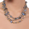 Gold Plated Tarana Labradorite String