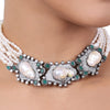 Silver Plated Baisakh Baroque Pearls Choker Set
