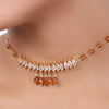 Gold Plated Baisakh Champagne  Choker  Set