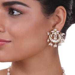 Paachi kundan pendant set