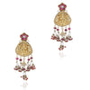 Gold Plated Deva Lakshmi Kundan Earrings