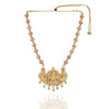 Gold Plated Deva Lakshmi Zircon Necklace Set